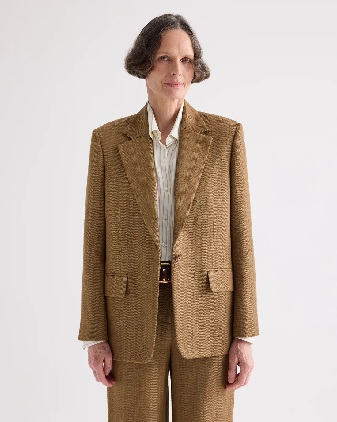 Women's Linen Blazer in Kelp | TWP Clothing | TWP