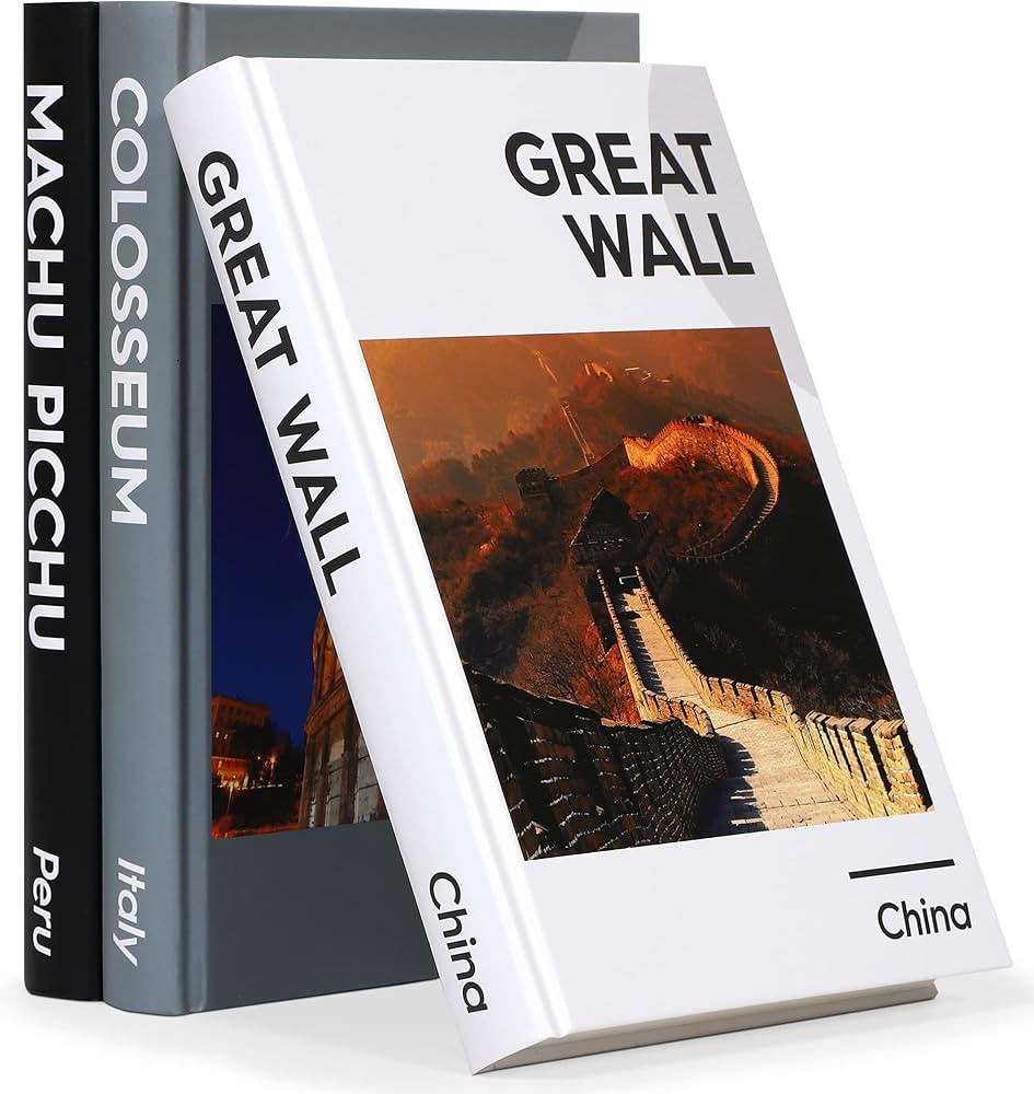 Houseables Decorative Books, Coffee Table Décor, Faux Book Decoration, Set of 3, White | Black |... | Amazon (US)