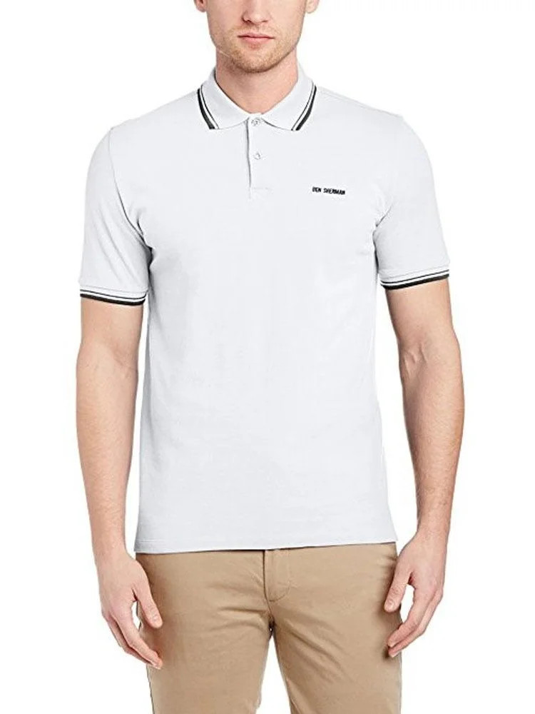 Ben Sherman - Block Front Romford Mens Polo Shirt White SM | Walmart (US)
