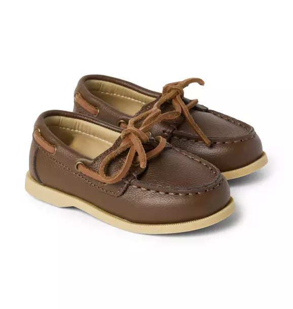 Leather Boat Shoe | Janie and Jack