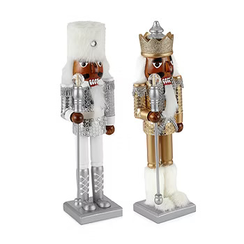 North Pole Trading Co. 14" African American Sequin Christmas Nutcracker | JCPenney