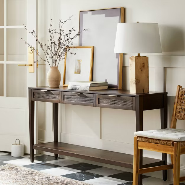 Burl Table Lamp Brown (Includes LED Light Bulb) - Threshold™ designed with Studio McGee | Target