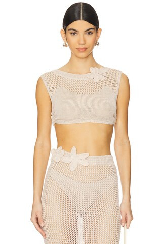 Bananhot Yoko Shirt in Knitted Sand from Revolve.com | Revolve Clothing (Global)