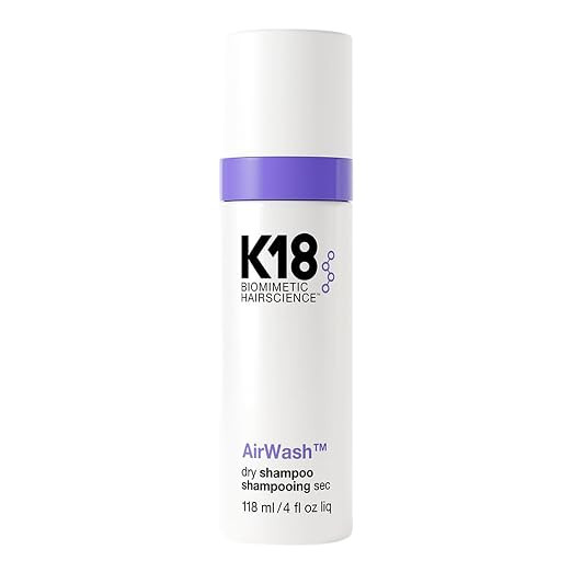 K18 AirWash™ Dry Shampoo, Non-Aerosol, Balances Scalp & Controls Excess Oil Production | Amazon (US)