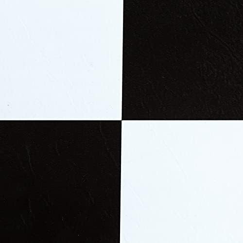 Achim Home Furnishings FTVSO10320 Nexus 12-Inch Vinyl Tile, Solid Black and White, Pack of 20 | Amazon (US)