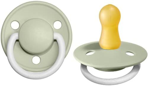 BIBS Pacifiers – De Lux | BPA-Free Natural Rubber Baby Pacifier | Made in Denmark | Set of 2 So... | Amazon (US)