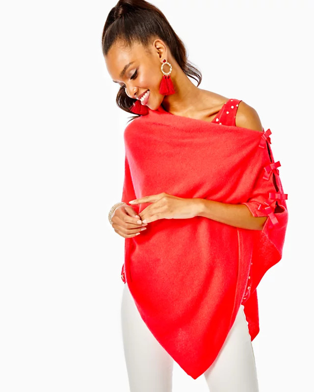 Harp Cashmere Wrap With Bows | Lilly Pulitzer