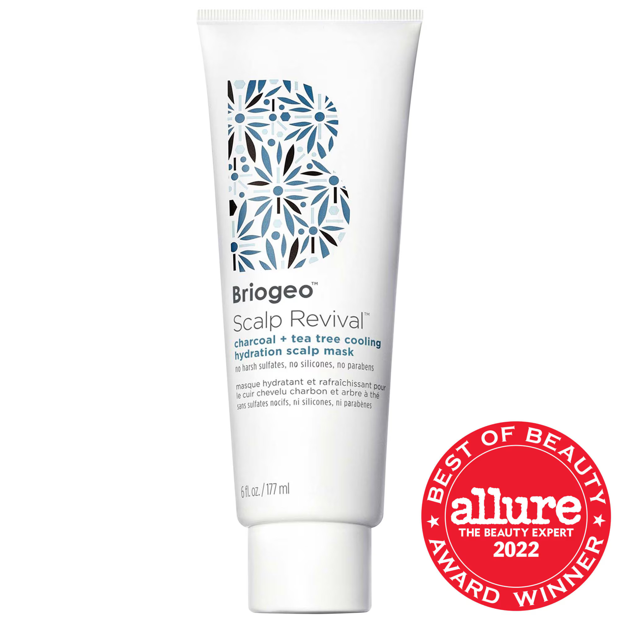 Briogeo Scalp Revival Charcoal + Tea Tree Cooling Hydration Mask for Dry, Itchy Scalp 6 oz/ 177 mL | Sephora (US)