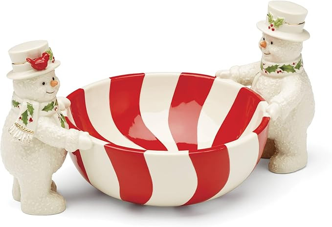 Lenox 896363 Happy Holly Days Treat Bowl, Ivory, Christmas & Holiday Hosting | Amazon (US)