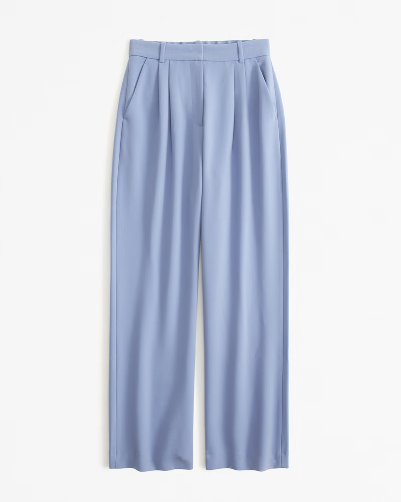 Curve Love A&F Sloane Tailored Pant | Abercrombie & Fitch (US)