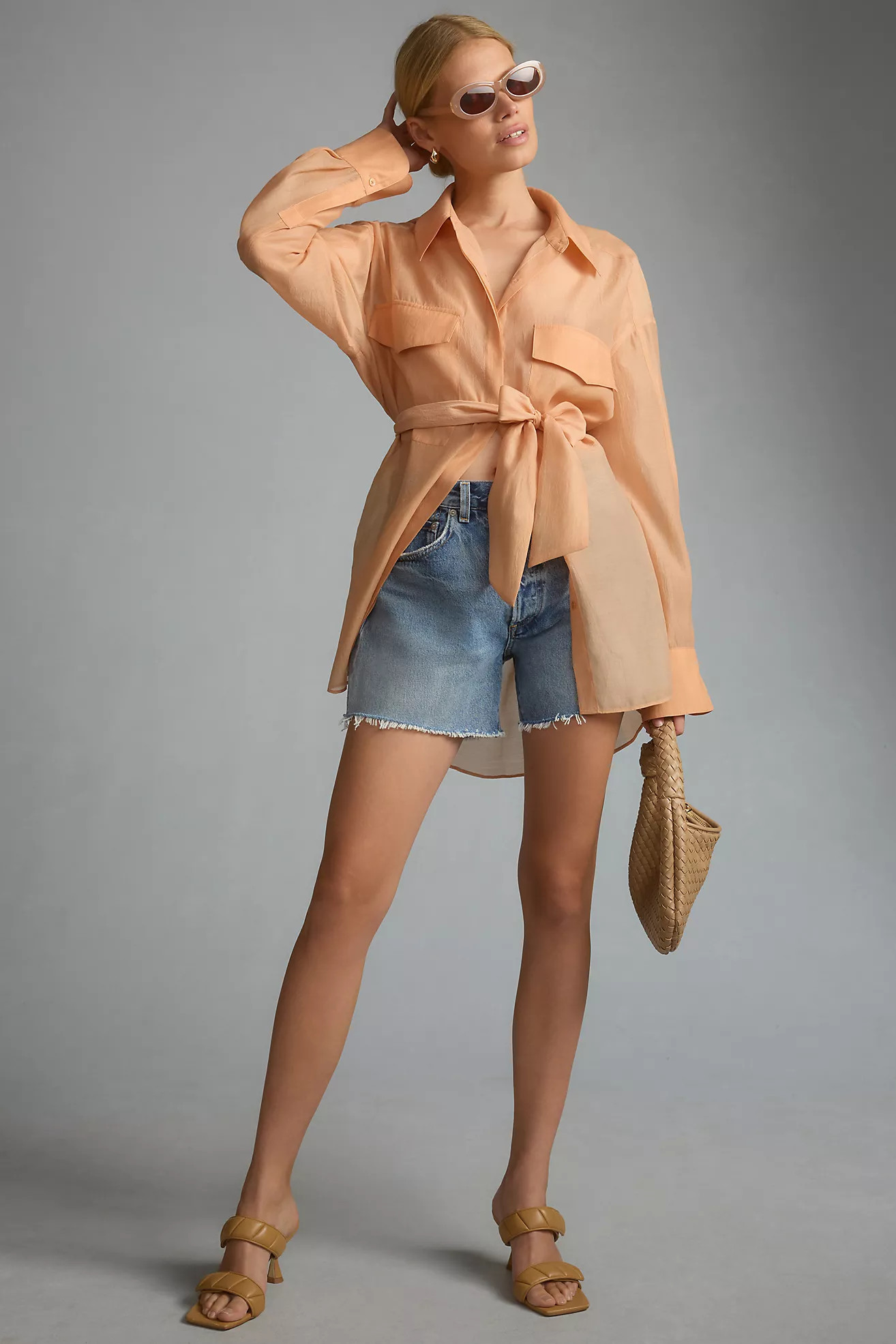 Citizens of Humanity Annabelle Long Denim Shorts | Anthropologie (US)
