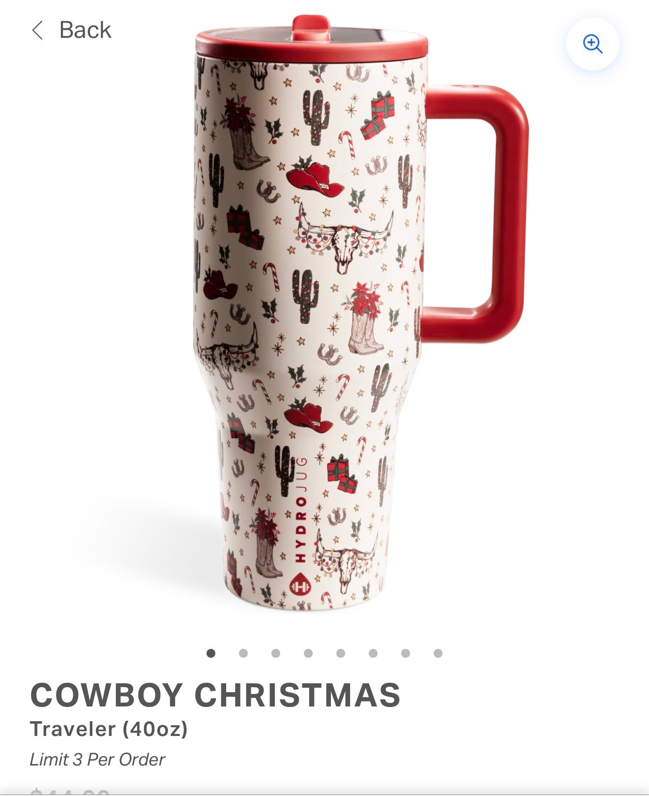 This darling cowboy christmas hydrojug sold out in minutes.  but you can get it her.  