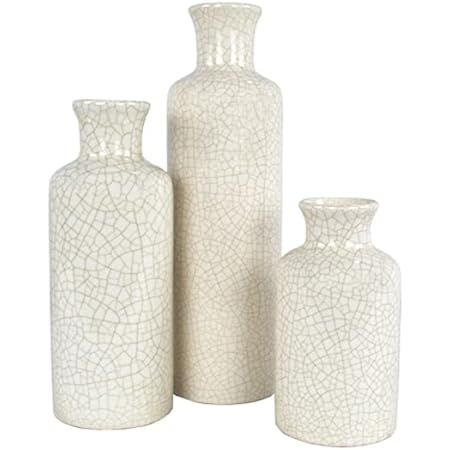 Sullivans Ceramic Vase Set - 3 Small Vases, Rustic Home Decor, Modern Farmhouse; Ideal Shelf Décor,  | Amazon (US)