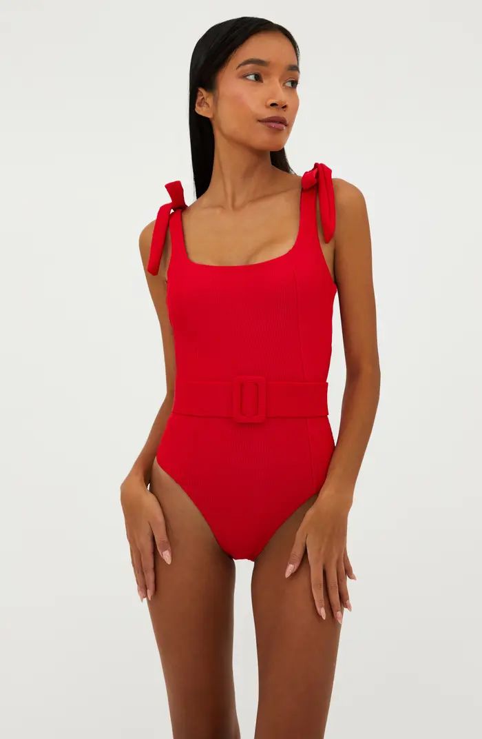 Sydney Belted One-Piece Swimsuit | Nordstrom