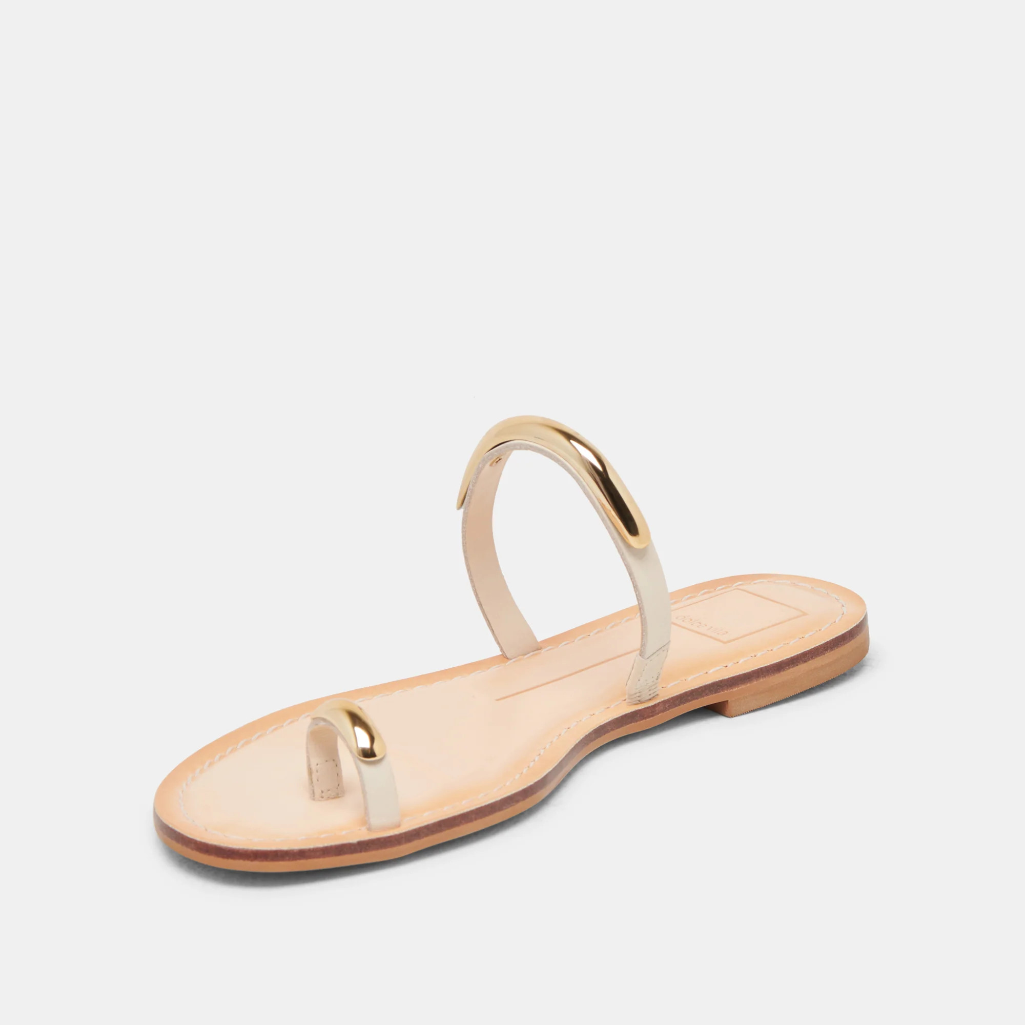 WINK SANDALS BONE LEATHER | DolceVita.com