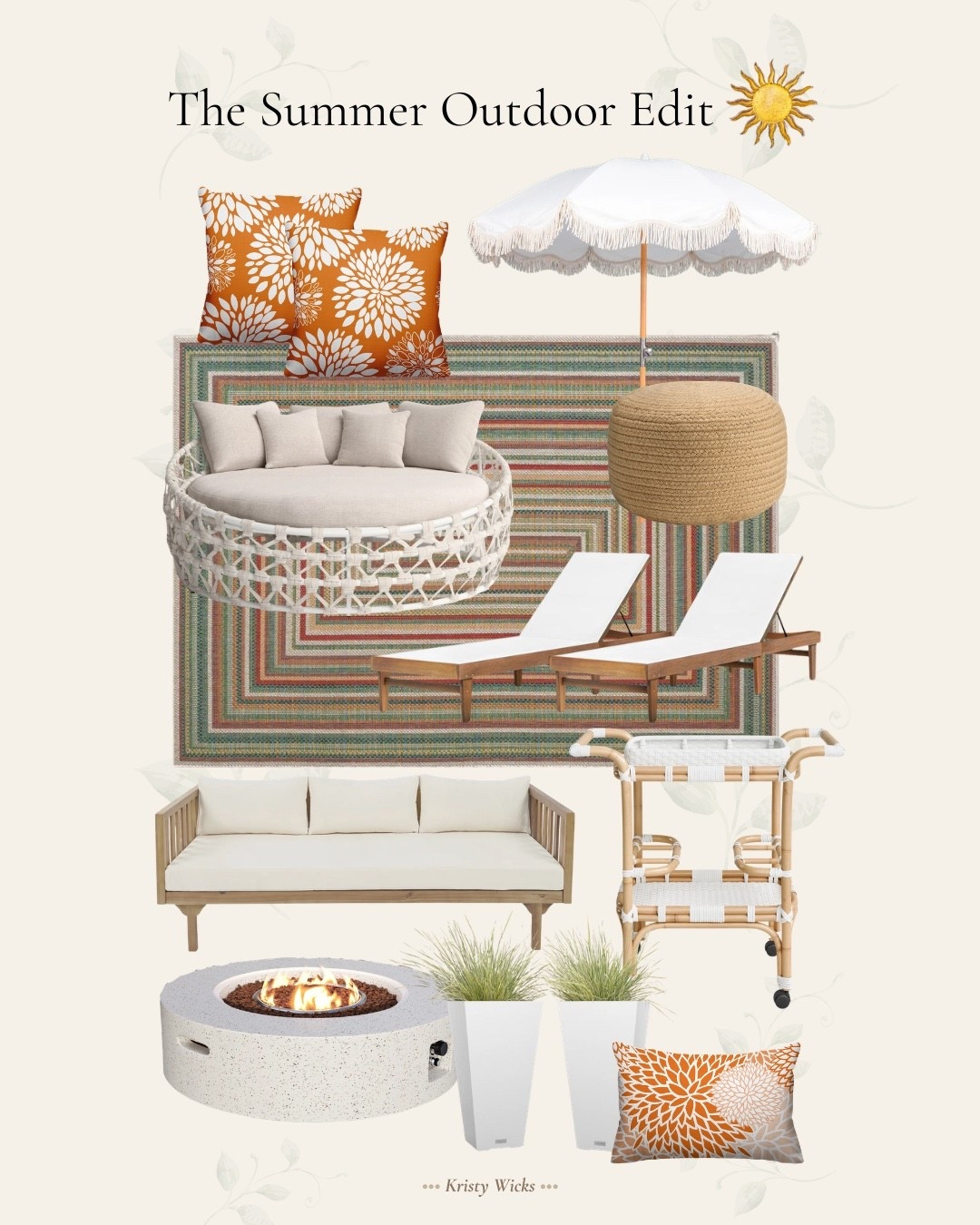 The Summer Outdoor Edit! 

@Wayfair

#LTKHome #LTKSaleAlert