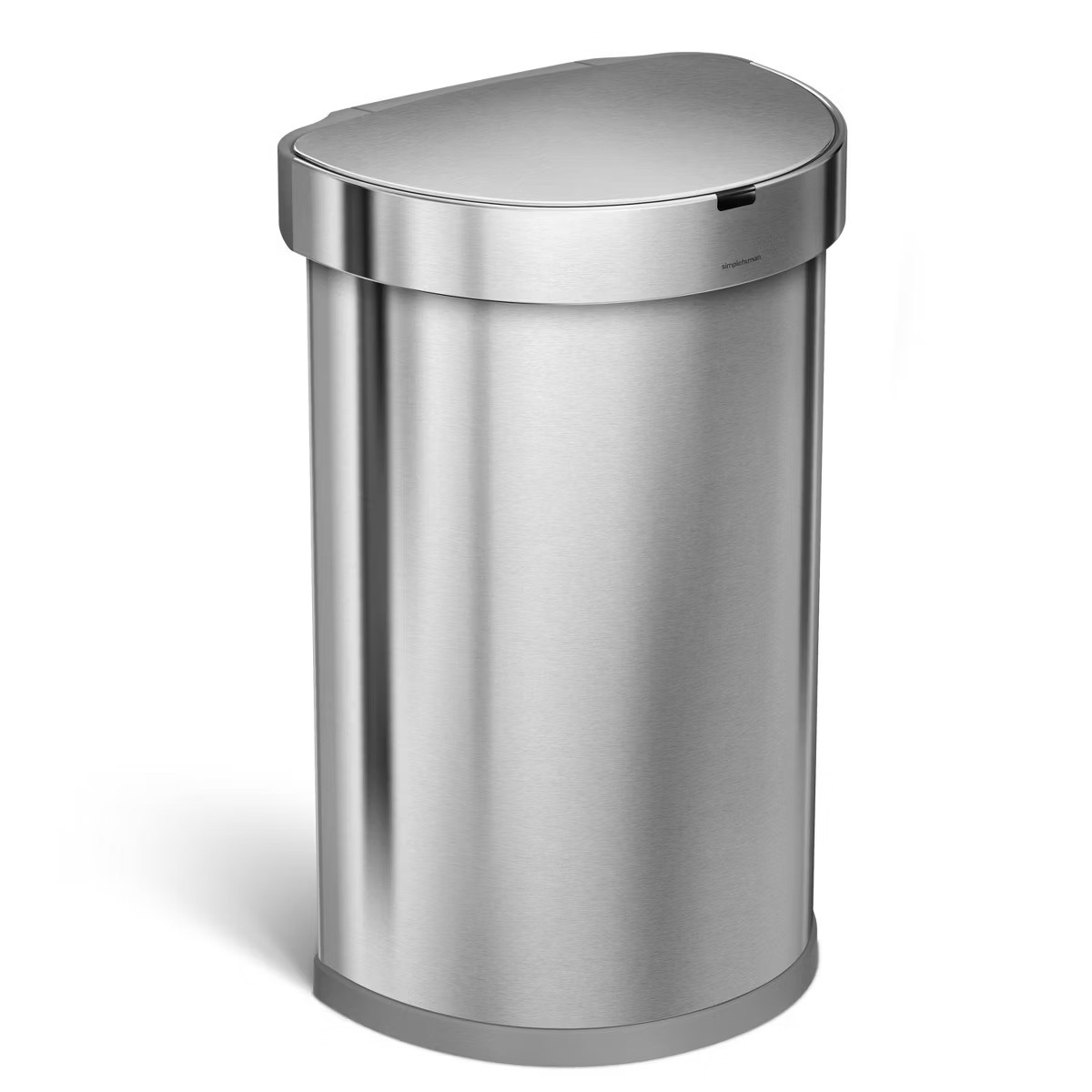 simplehuman 45L Semi-Round Liner Rim Motion Sensor Kitchen Trash Can Stainless Steel: Touchless I... | Target