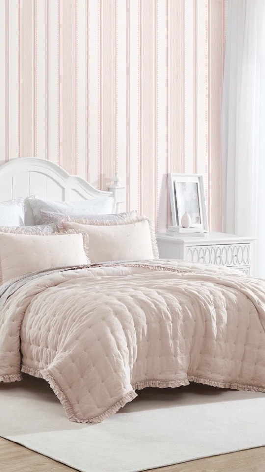 Pale Pink Laura Ashley Comforter 🤍 It’s Highly Rated Lightweight

Want to share this beautiful comforter before I put my massive duvet cover on and finish the whole ensemble. And it just happens to be on sale for Wayfair’s Black Friday in July! It’s so soft and so pretty! It’s lightweight so I got it to pair with my thin all white quilt and can pull down the duvet and just sleep with 1 or 2 light blankets in the summer.
And the sheets are super affordable and soft.

***I will share it all made up, as soon as I get the energy to put the duvet together lol. They’re so annoying to put on, and I add 2-3 down comforters in mine so it’s super plush and full. I create my own hell, I know. It’s just so pretty once it’s done!

#LTKHome #LTKSaleAlert #LTKselfcare