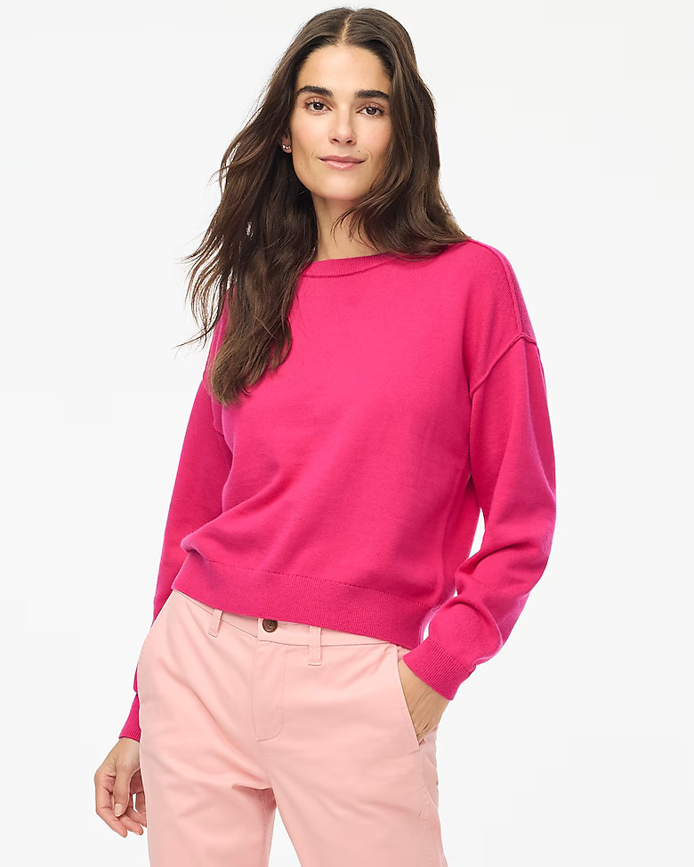 Drop-shoulder pullover sweater | J.Crew Factory