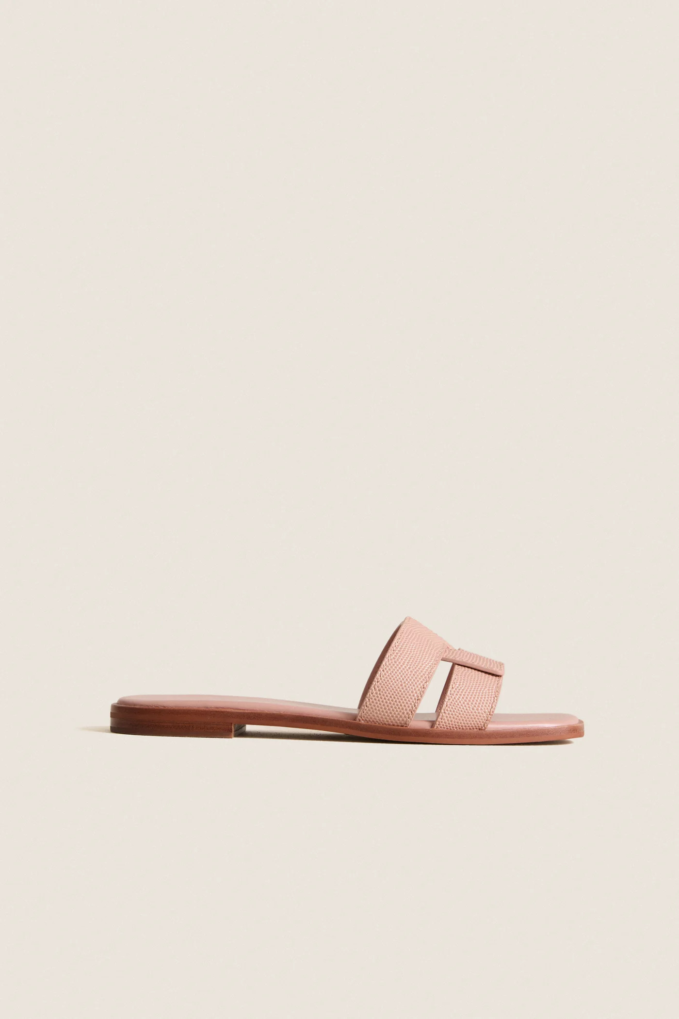 Pink Embossed Leather Muse Sandals | Tuckernuck (US)