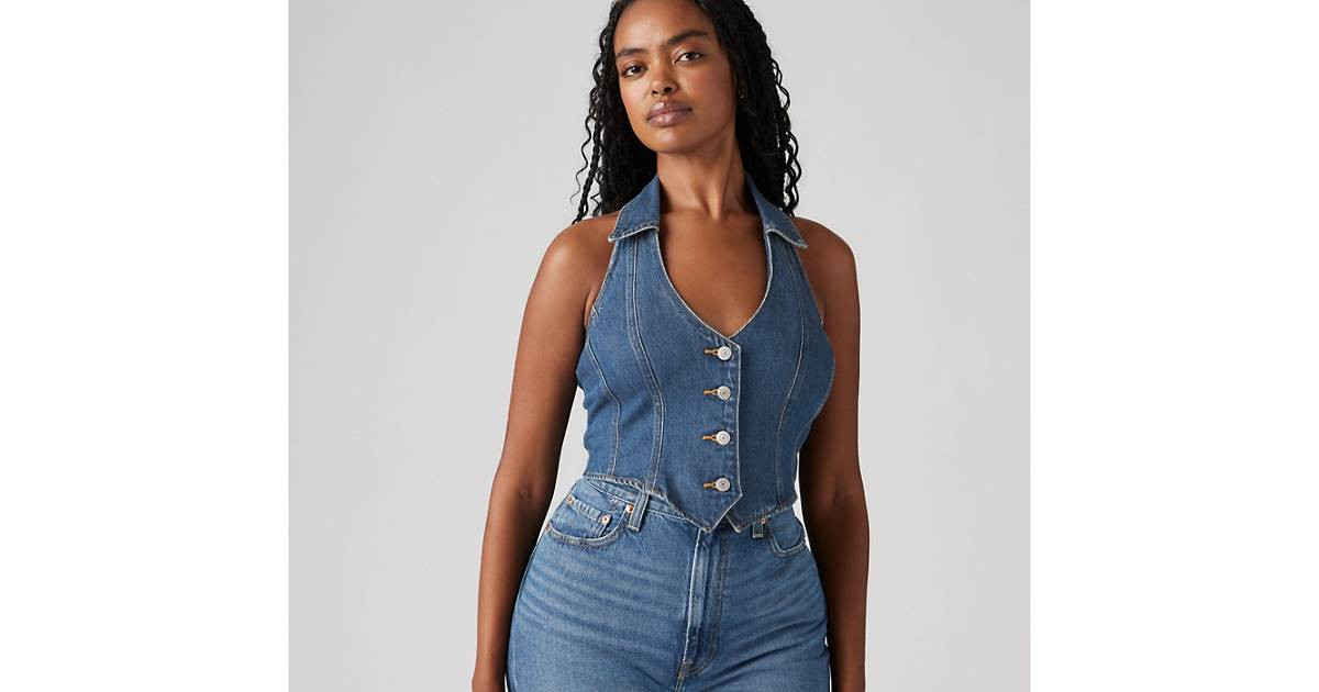 Bria Denim Halter Top | Levi's CA