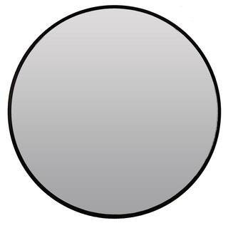 Habitat 24 in. Adelina Circle Framed Black Wall Mirror-MR0825 - The Home Depot | The Home Depot