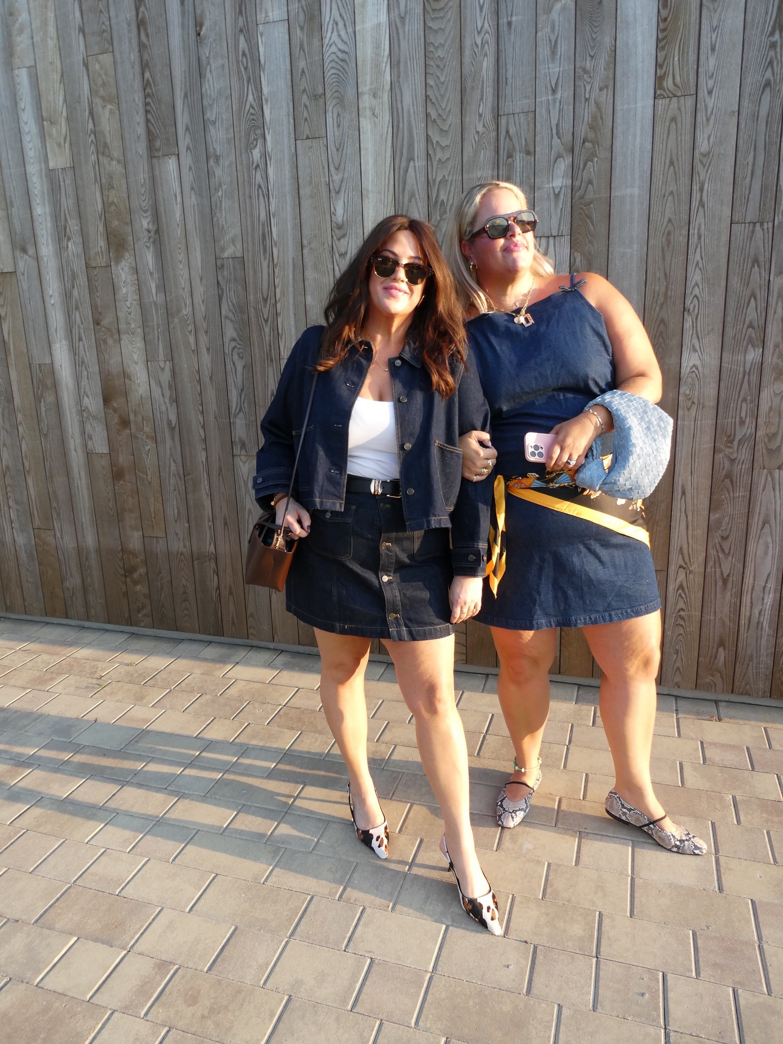 Denim on denim from j crew! Size down in jacket and up in skirt.  Check out @sabrinachazen LTK for details on her cute outfit. 