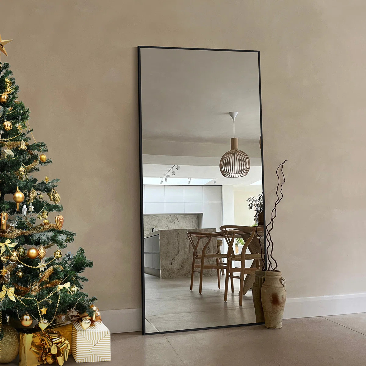 Mirta Rectangle Metal Full Length Mirror | Wayfair North America