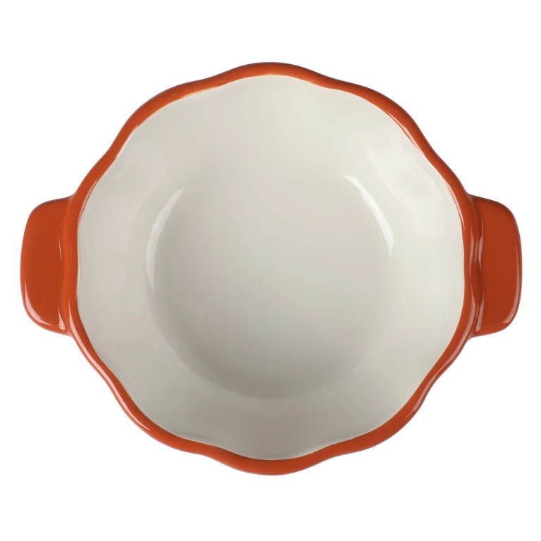 The Pioneer Woman .5 Quart Pumpkin Stoneware Mini Cocottes with Lids, Orange, Set of 3 | Walmart (US)