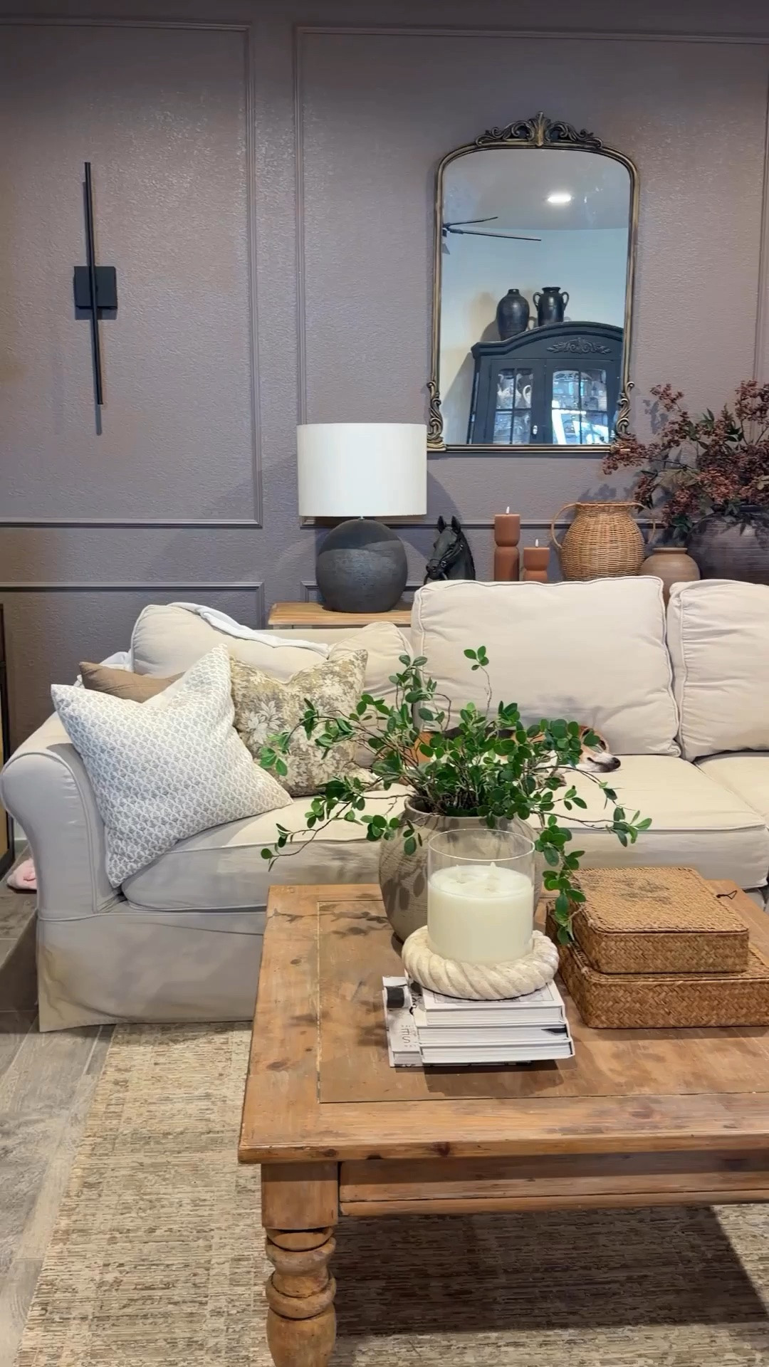 Neutral home vibes, cozy couch, greenery, pottery, spring pillows

#LTKSeasonal #LTKHome