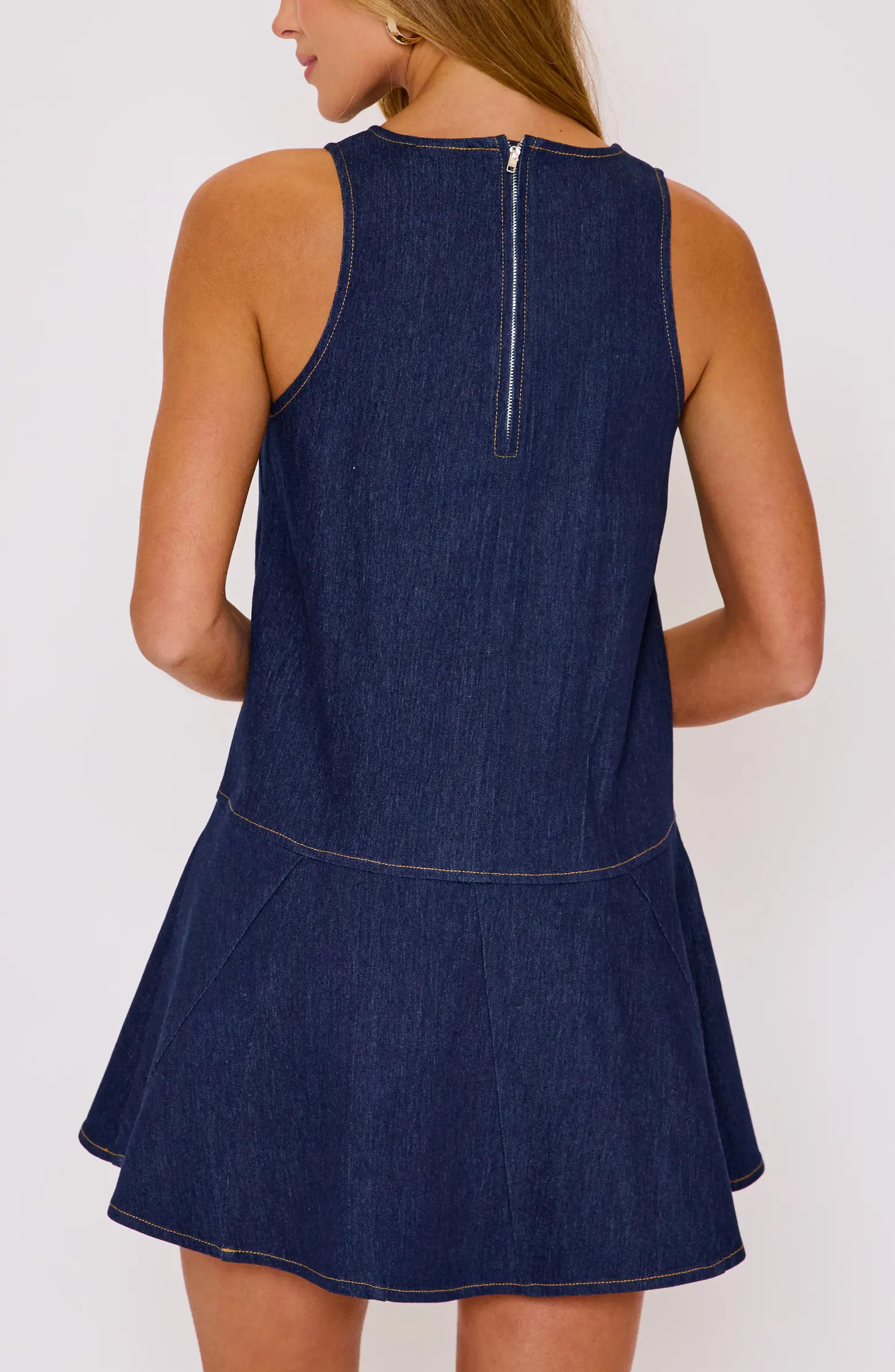 Olivia Denim Fit & Flare Minidress | Nordstrom