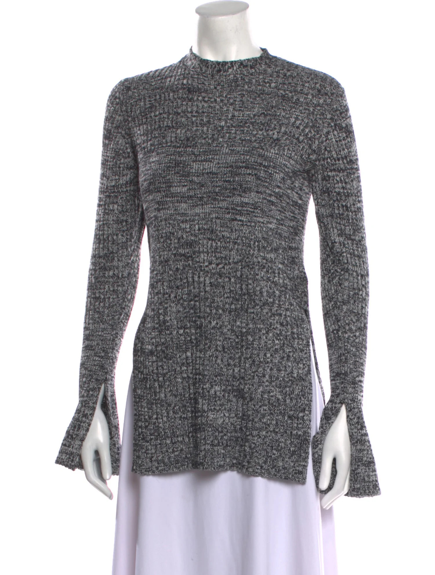 Striped Mock Neck Sweater | The RealReal