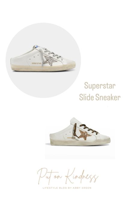 Golden Goose Sabot Glitter Slide Sneaker

#LTKshoecrush