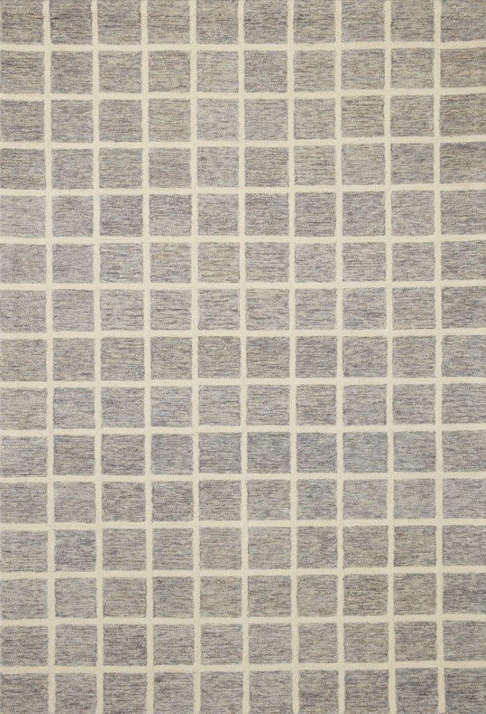 Chris Loves Julia x Loloi Polly Slate and Ivory 7'-9" x 9'-9" Area Rug | 1stopbedrooms