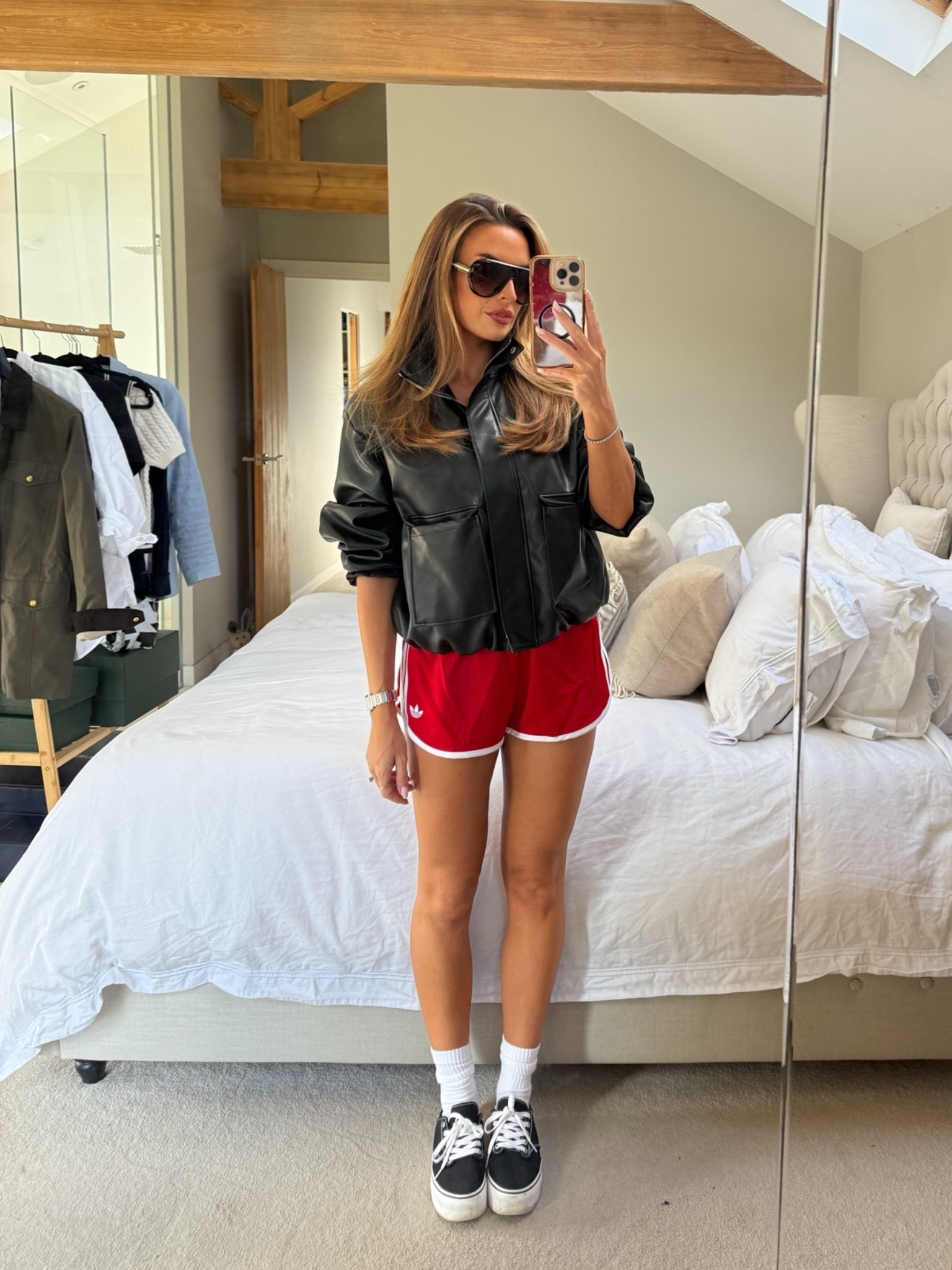 Gig ready in sporty chic ❤️ Obsessed with my new adidas runners 🩳 I want to wear them every day!! Wore a little grey halter neck underneath x

#LTKsummer #LTKstyletip #LTKfestival