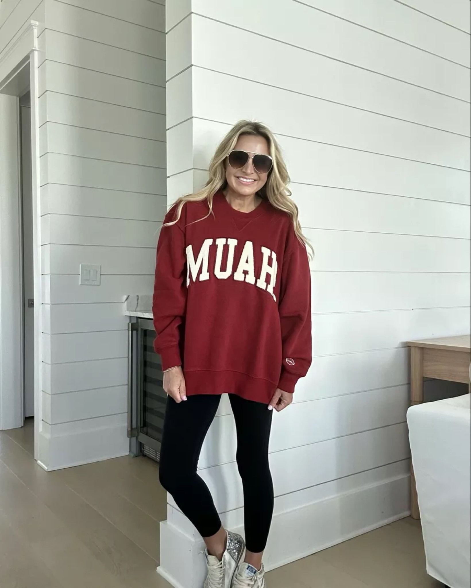 Loving the MUAH! sweatshirt from Abercrombie! It’s on sale! Wearing size small. Leggings are size small short

#LTKSeasonal #LTKStyleTip #LTKFindsUnder100