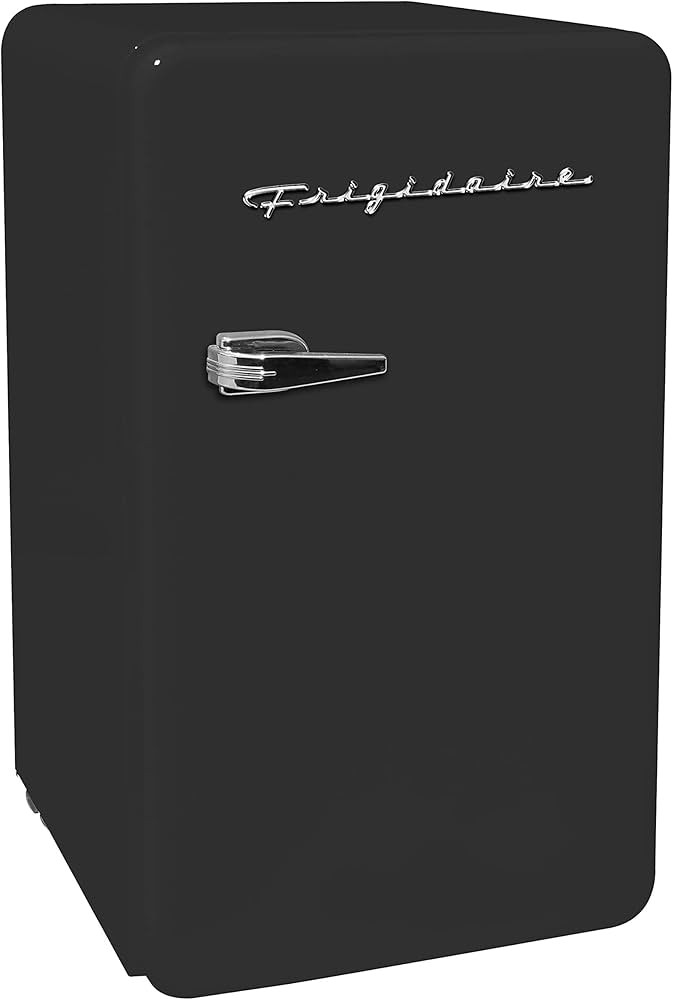 FRIGIDAIRE EFR372-BLACK 3.2 Cu Ft Black Retro Compact Rounded Corner Premium Mini Fridge | Amazon (US)