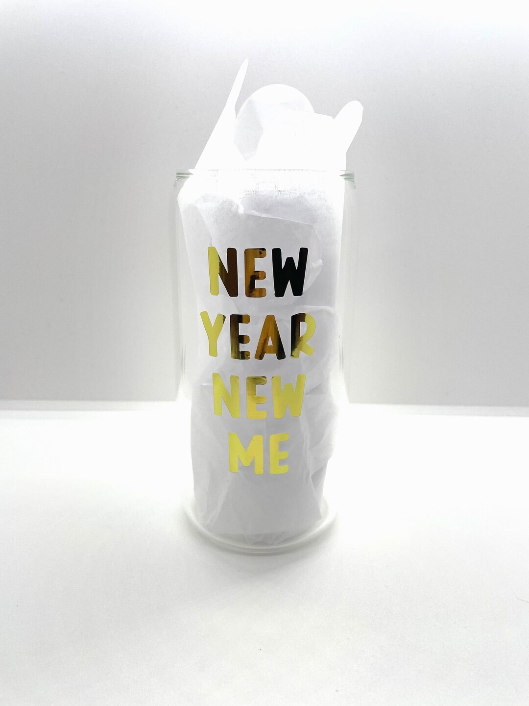 New Year New Me Cup - Glass Cup - Cup With Lid and Straw - 2023 | Etsy (US)