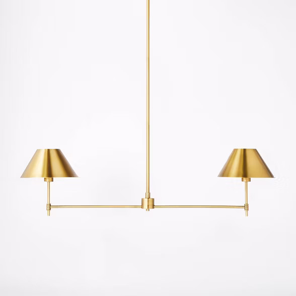 Metal Two Arm Shaded Chandelier Ceiling Light - Threshold™ designed with Studio McGee | Target
