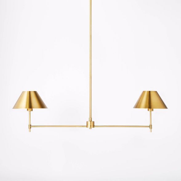Metal Two Arm Shaded Chandelier Ceiling Light - Threshold™ designed with Studio McGee | Target