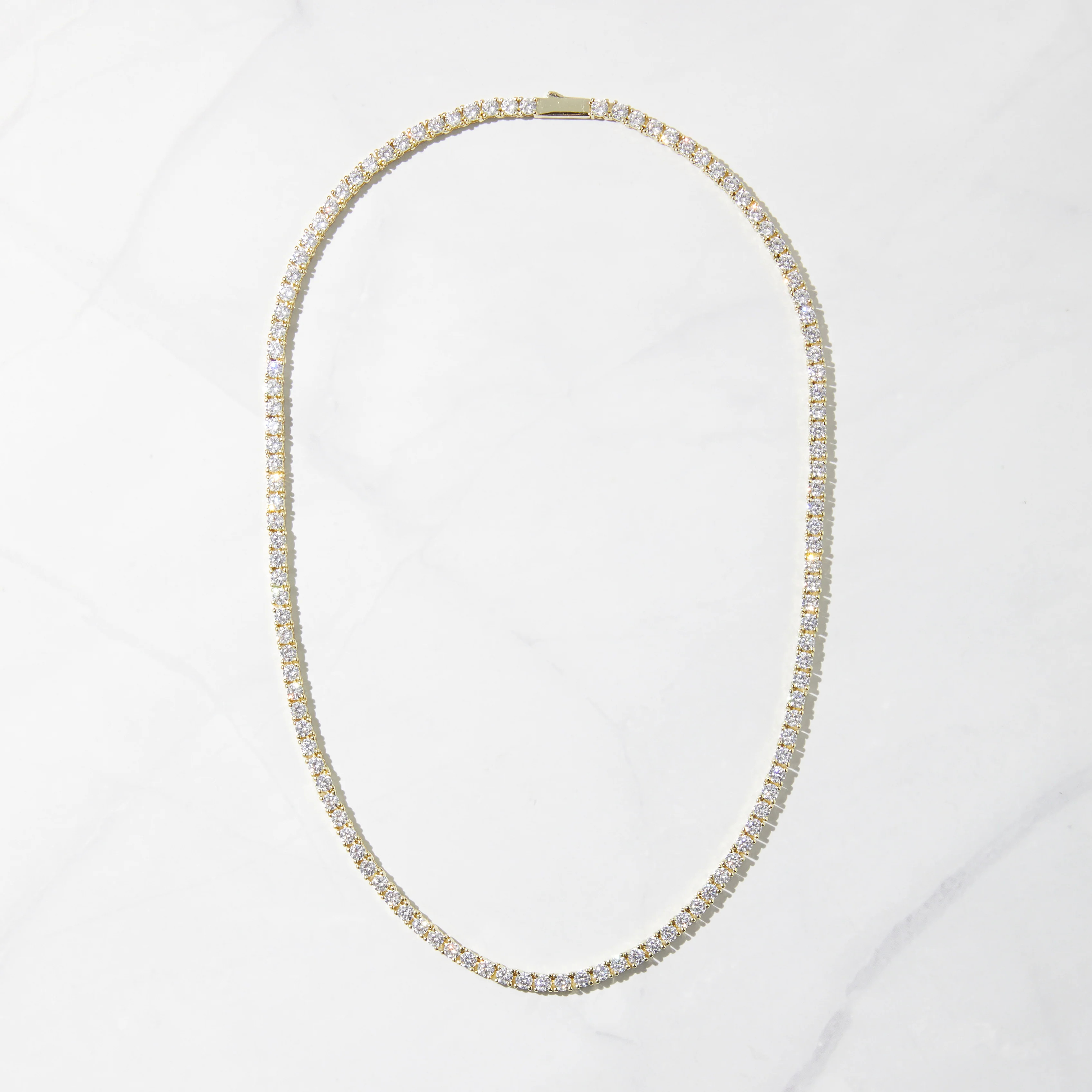 3mm Diamond Tennis Necklace | Sami Jewels