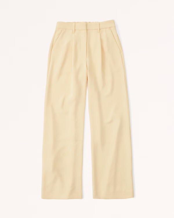 Women's Crepe Ultra Wide-Leg Pants | Women's New Arrivals | Abercrombie.com | Abercrombie & Fitch (US)