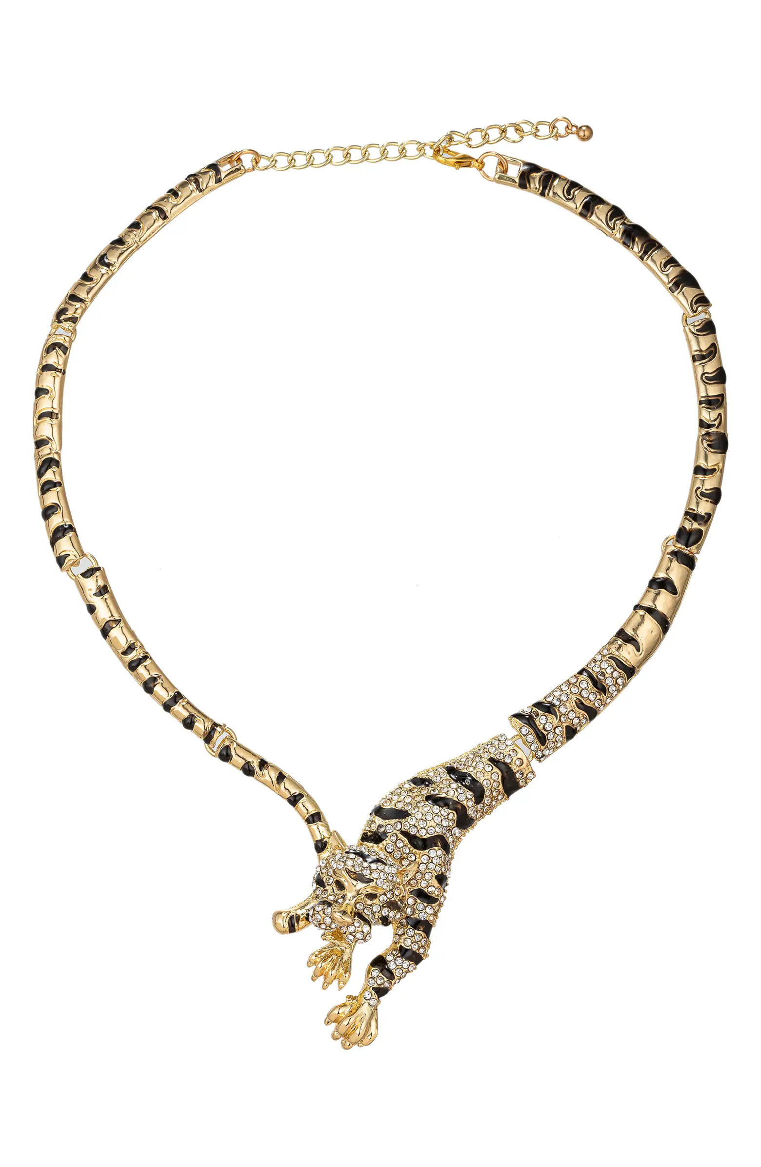 Jumping Leopard Collar Necklace | Nordstrom Rack