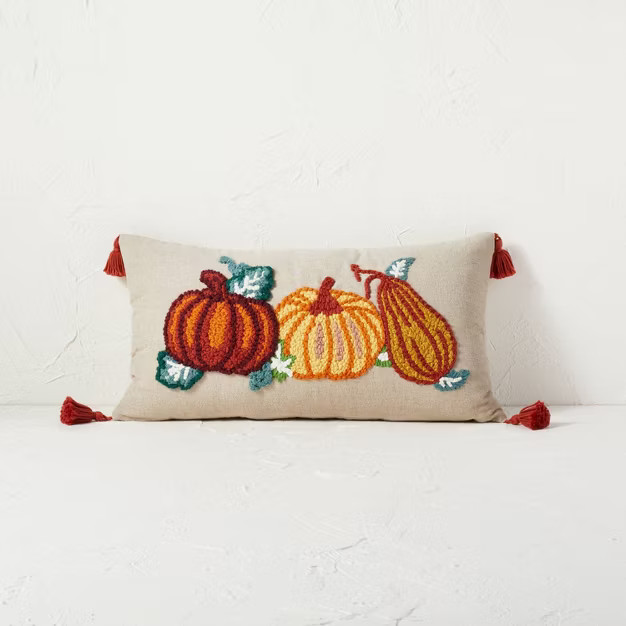 Punch Needle Pumpkin Lumbar Throw Pillow - Opalhouse™ designed with Jungalow™ | Target