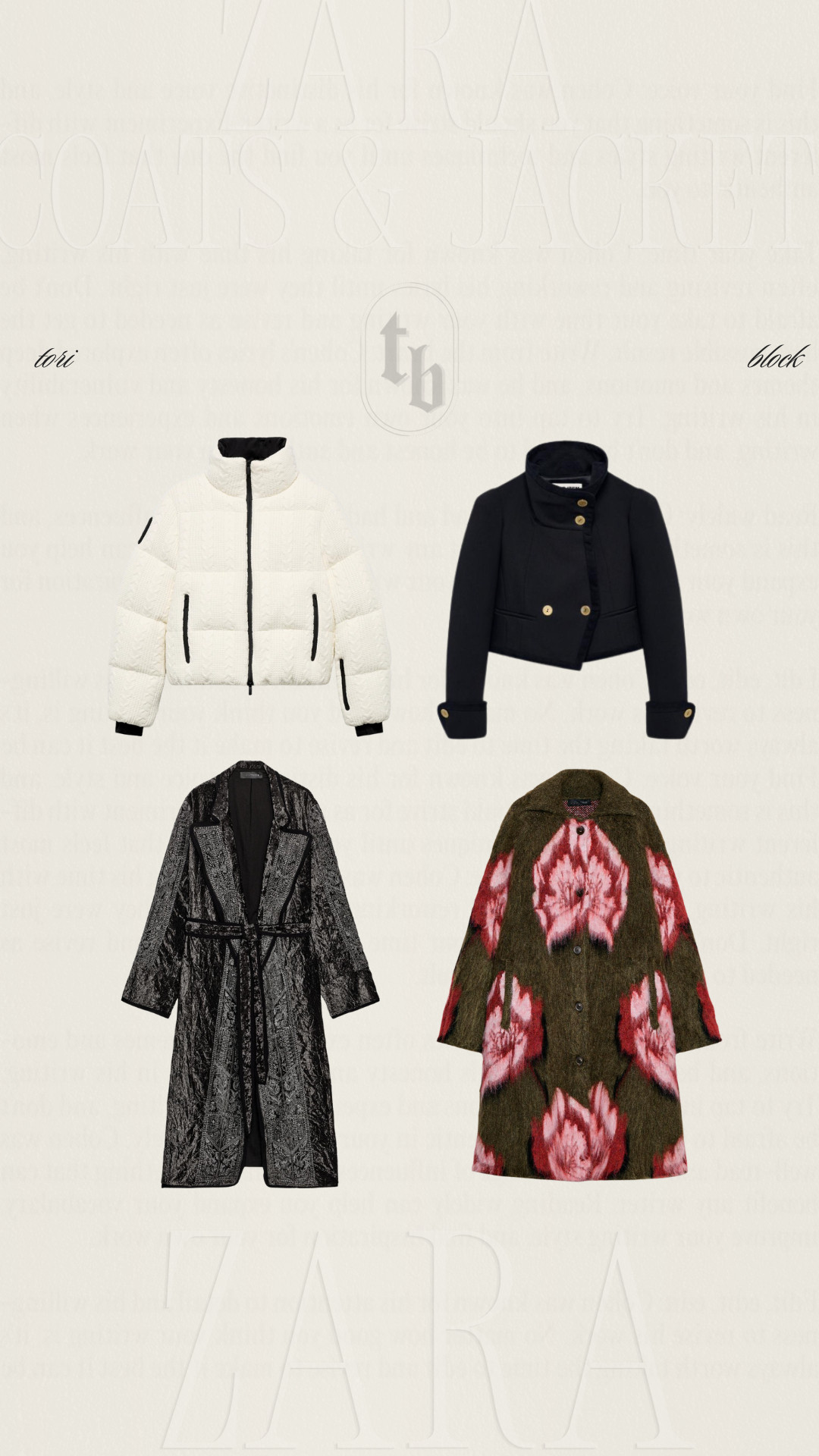 New coast and jackets from Zara! 

 

#LTKootd #LTKSeasonal #LTKMidsize