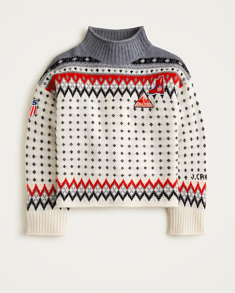 U.S. Ski & Snowboard by J.Crew Fair Isle Rollneck™ sweater in vintage wool | J. Crew US