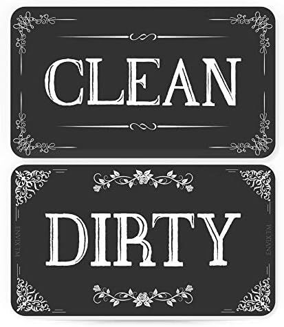 ENVIX Dishwasher Magnet Clean Dirty Sign Double Sided Magnet Flip with Magnetic Plate Kitchen Dis... | Amazon (US)