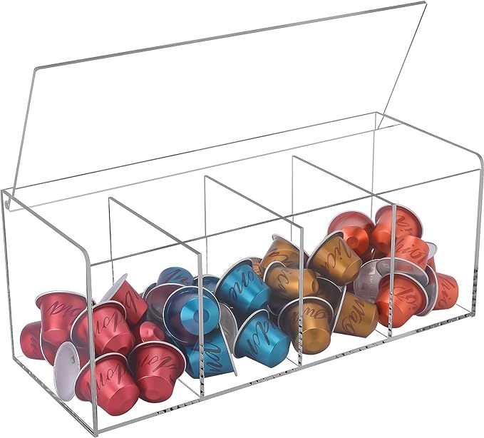 XBelmber Coffee Pod Holder, Organizer for K Cup, Storage for Coffee Station Counter, Compatible w... | Amazon (US)
