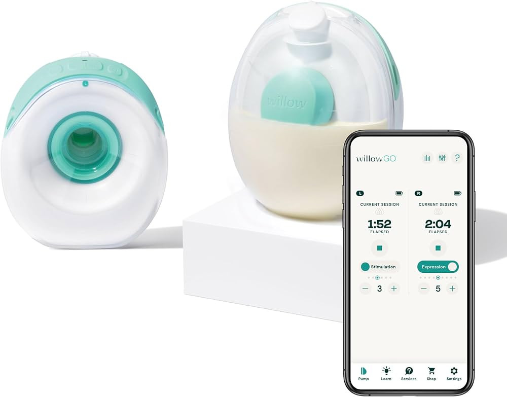 Willow Go - Hands Free Breast Pump - Wearable Breastfeeding Pump - Portable, Electric, Cordless, ... | Amazon (US)