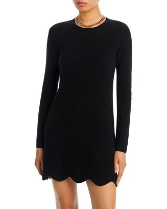 Scallop Hem Cashmere Mini Dress - Exclusive | Bloomingdale's (US)